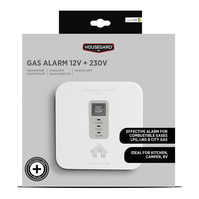 Housegard Gasalarm 12 og 230V