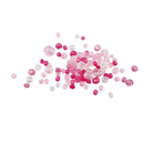 Facetperler, str. 4-12 mm, hulstr. 1-2,5 mm, pink (081), 250 g/ 1 pk.