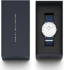Daniel Wellington Classic Bayswater hvidt herreur Dw00600276