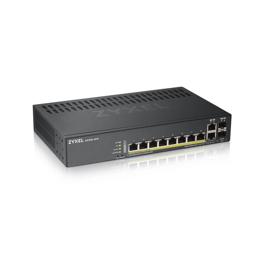 Zyxel GS1920-8HPv2 Switch 8-porte Gigabit  PoE+