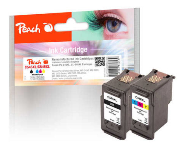 Peach 0F319026 blækpatron Sort, Blå, Magenta, Gul
