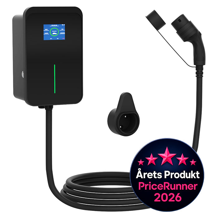 Avant ladeboks til elbil 22kW/32A 3-faset 7 Meter Multi