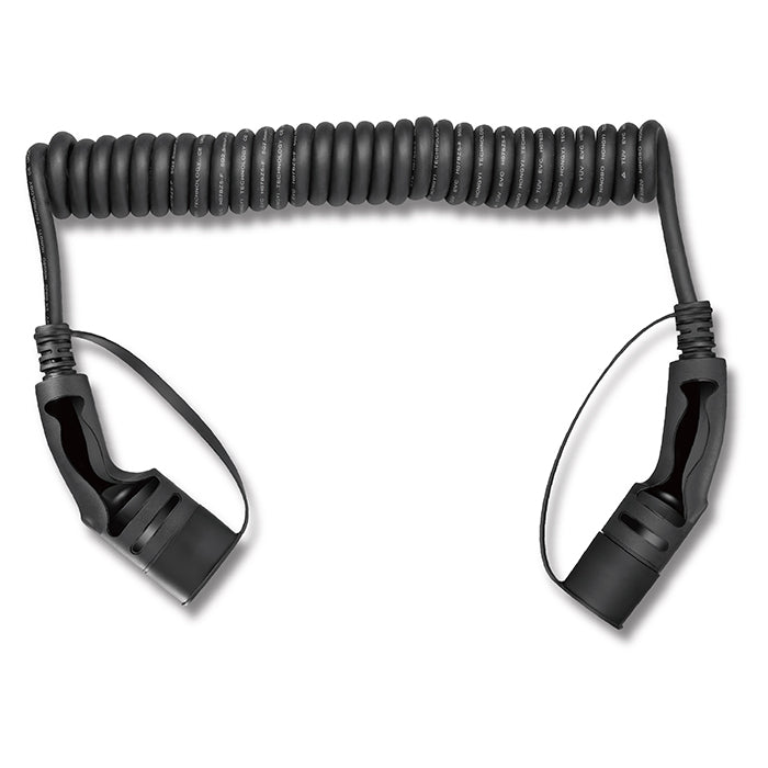 Spiralladekabel Type-2 16A 3-faset 5 Meter