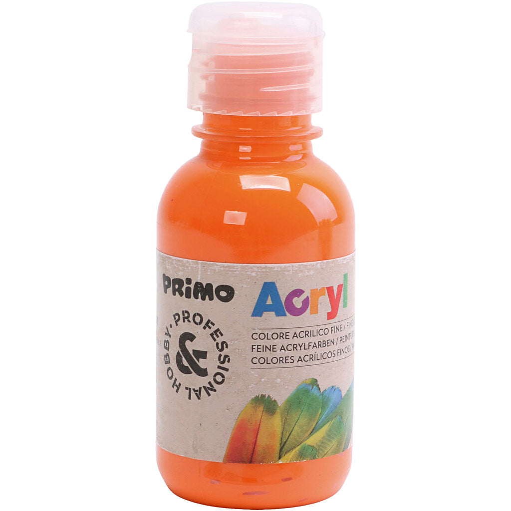 Hobbymaling mat, orange, 125 ml/ 1 fl.