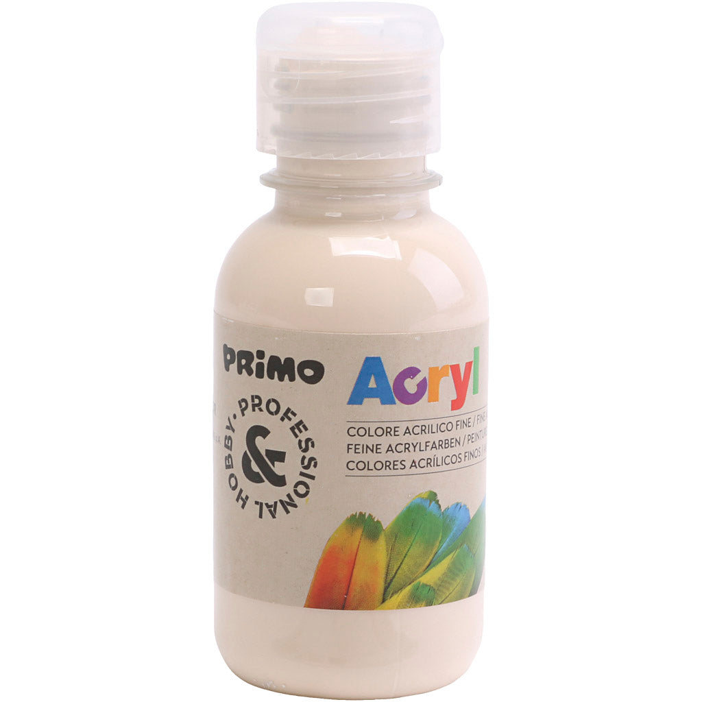 Hobbymaling mat, varm beige, 125 ml/ 1 fl.