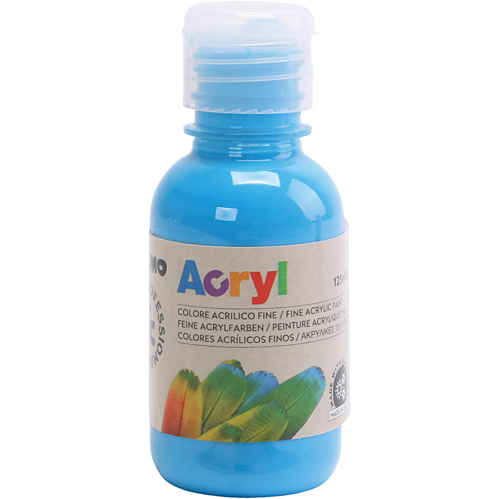 Hobbymaling mat, primær blå, 125 ml/ 1 fl.
