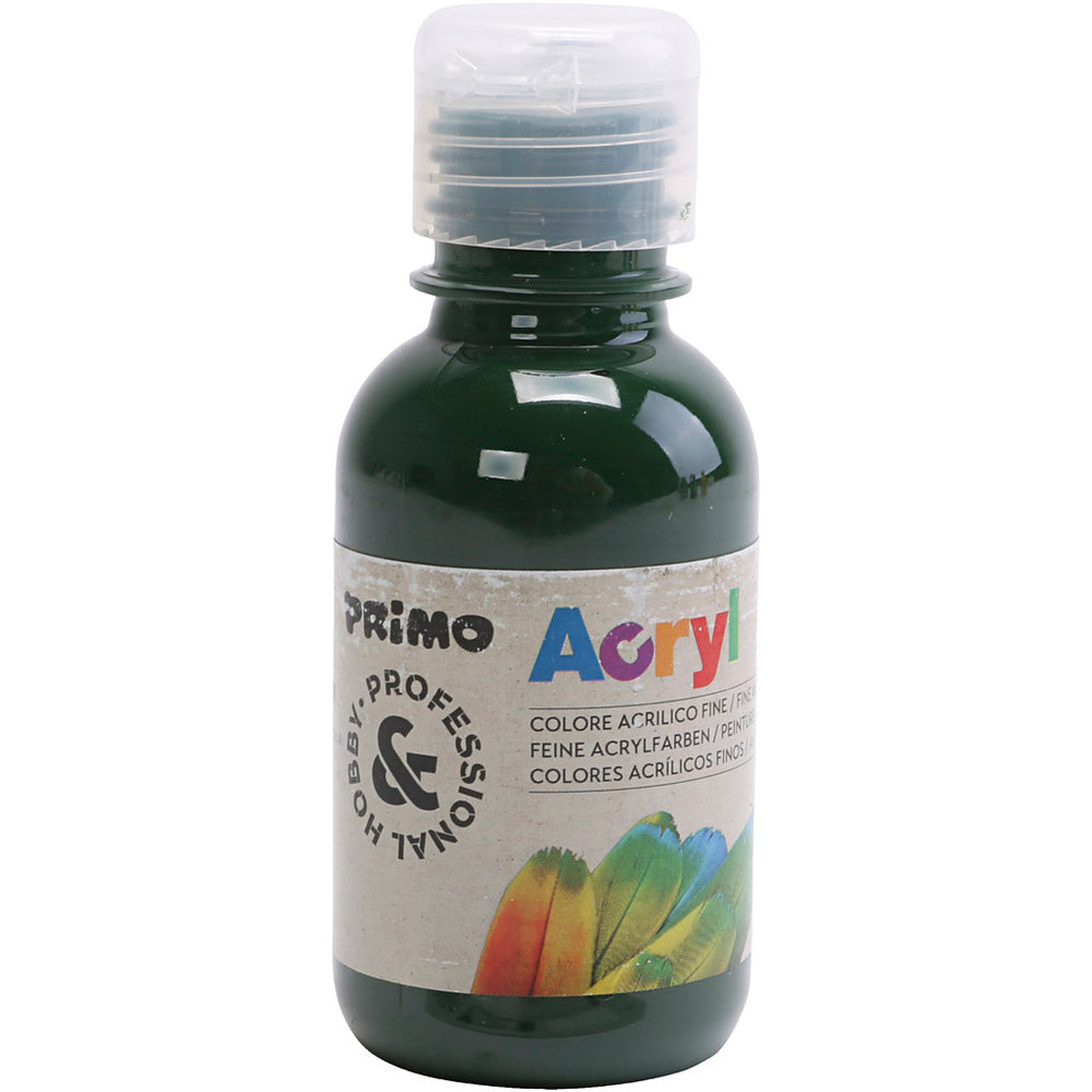 Hobbymaling mat, mørk grøn, 125 ml/ 1 fl.