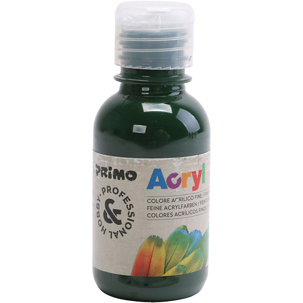 Hobbymaling mat, mørk grøn, 125 ml/ 1 fl.
