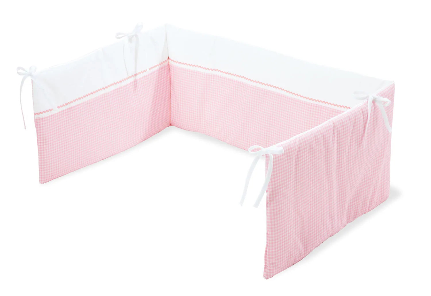 Pinolino Sengerand til Babyseng (165x28 cm), Vichy Caro/Rosa