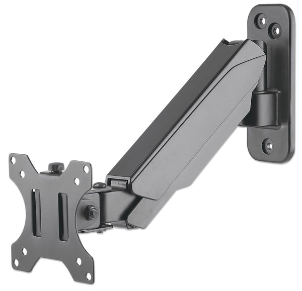 Manhattan TV & Monitor Mount, Wall, Spring Arm, 1 screen, Screen Sizes  17-32, Black, VESA 75x75 to 100x100mm, Max 8kg, Height Adjustable Swivel Arm (3 pivots), Lifetime Warranty Beslag TV / monitor 17-32