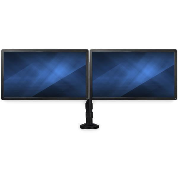StarTech.com Dual Monitor Mount - Supports Monitors  to 27 - Adjustable - Desk Clamp or Grommet-Hole Desk Mount for Dual VESA Monitors - Black (ARMBARDUOG) Stativ 2 skærme 13-27