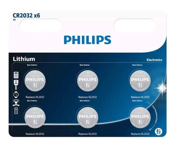 Philips Minicells Knapcellebatterier CR2032