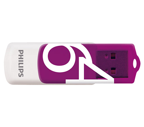 Philips FM64FD05B Vivid Edition 2.0 64GB USB 2.0 USB stick Hvid