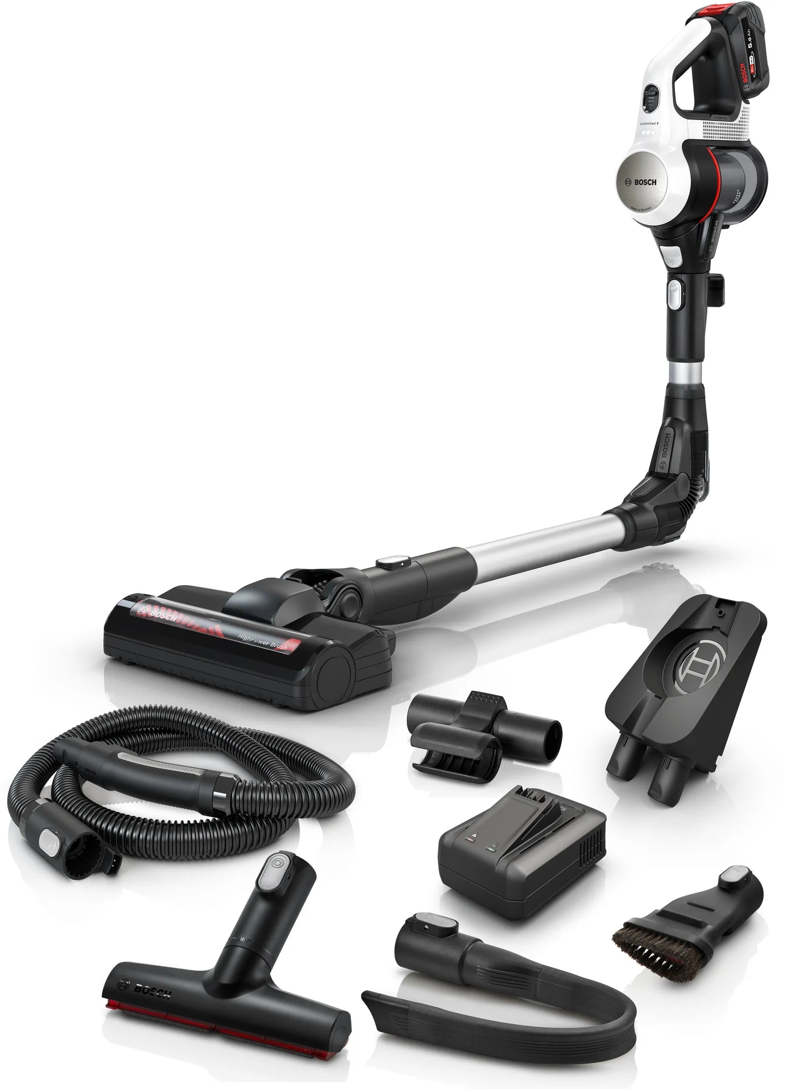 Bosch Unlimited 7 BSS715CARP Støvsuger Pind/håndholdt 0.3liter Hvid