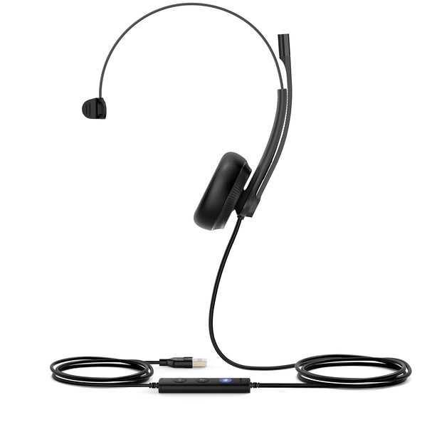 Yealink UH34 Mono Teams Kabling Headset Sort