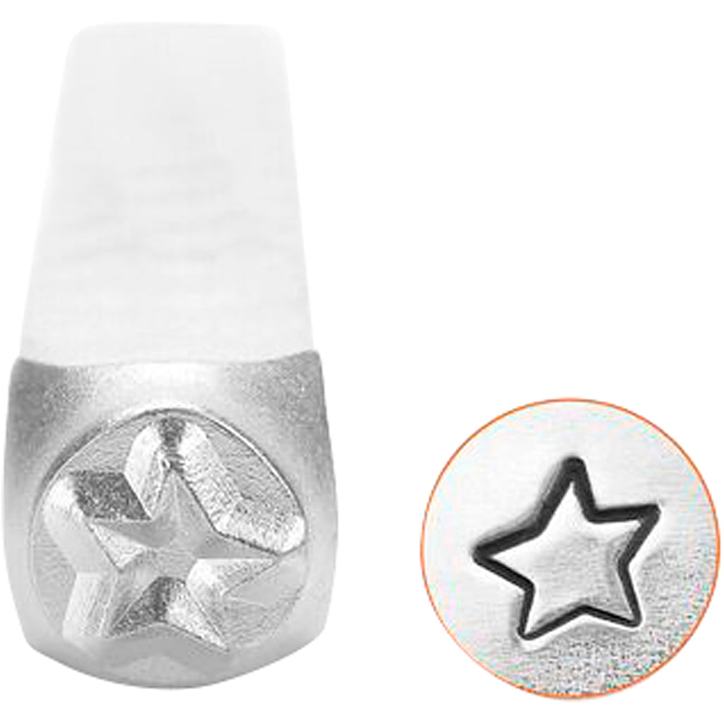 Prægestempel, Stjerne, L: 65 mm, str. 3 mm, 1 stk.