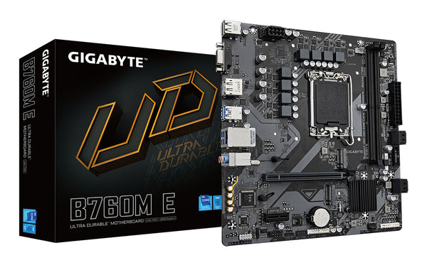 Gigabyte B760M E Micro ATX LGA1700 sokkel Intel B760