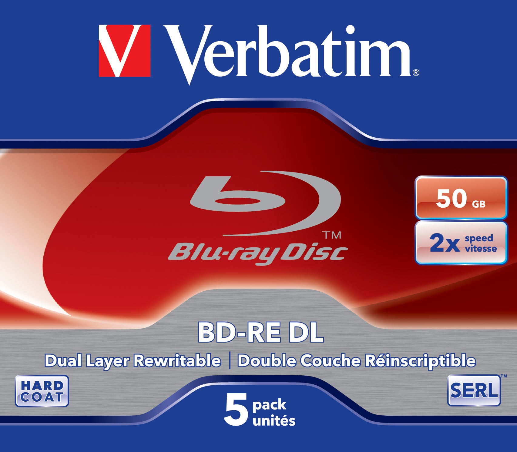Verbatim 5x BD-RE DL 50GB