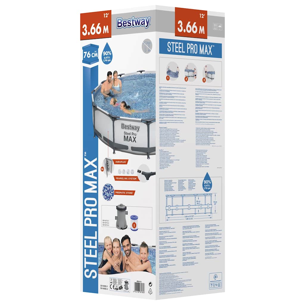 Bestway Steel Pro Max Swimmingpoolsæt 366X76 Cm