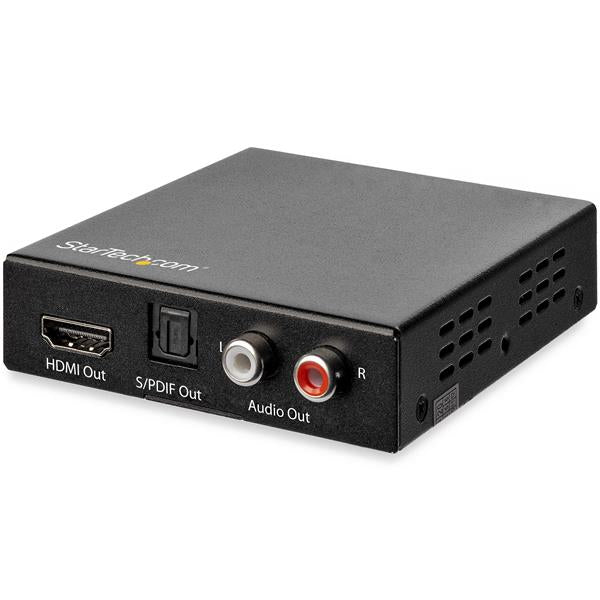 StarTech.com HDMI Audio Extractor - 4K 60Hz - HDMI Audio De-embedder - HDR - Toslink Optical Audio - Dual RCA Audio - HDMI Audio (HD202A) HDMI audio signal-udtræk