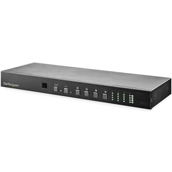 StarTech.com 4x4 HDMI Matrix  Audio and  Control - 4K 60Hz Video - Rack Mount HDMI 2.0 Splitter Remote (VS424HD4K60) Video-/audioswitch HDMI
