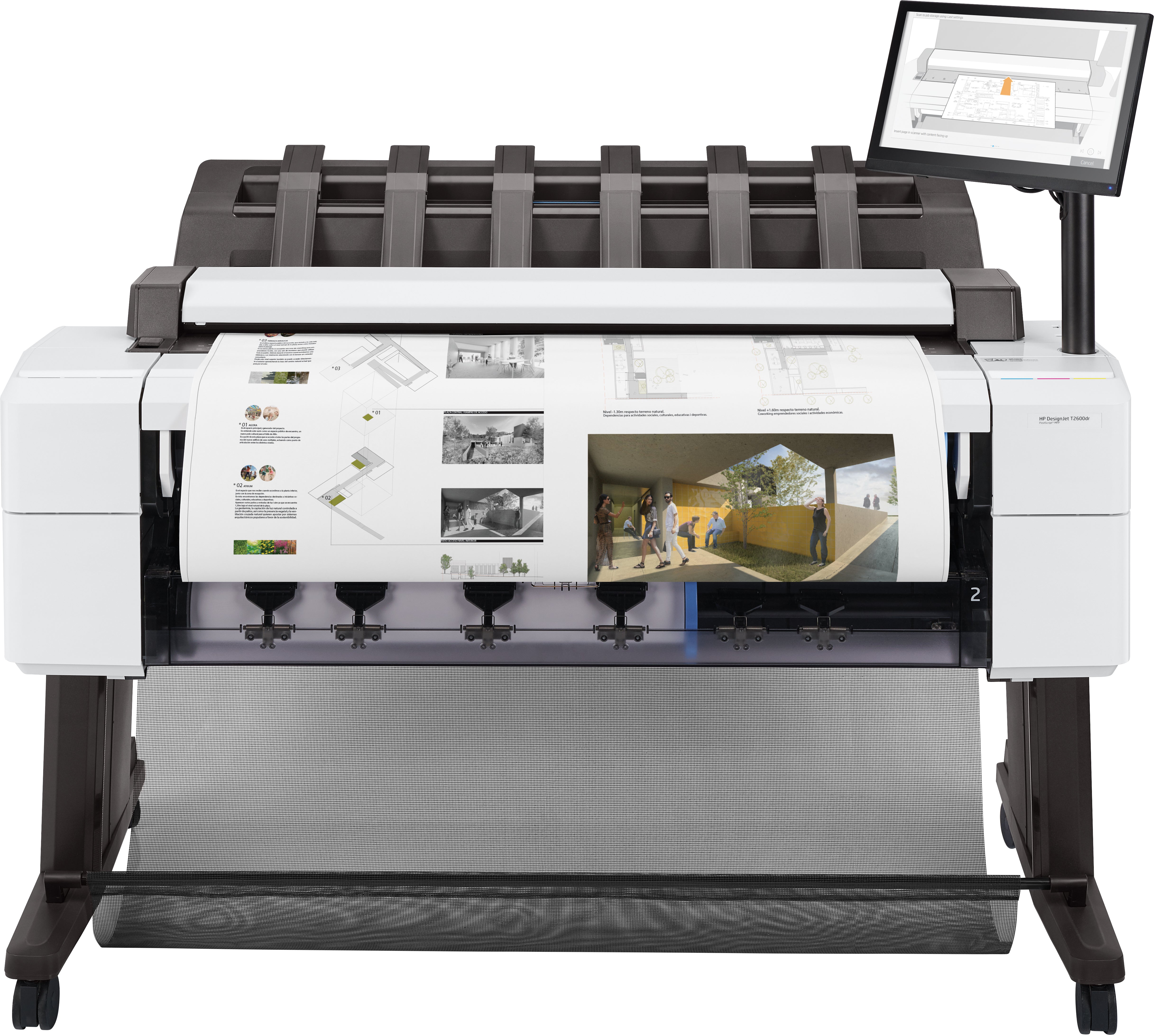 HP DesignJet T2600dr PostScript MFP Blækprinter