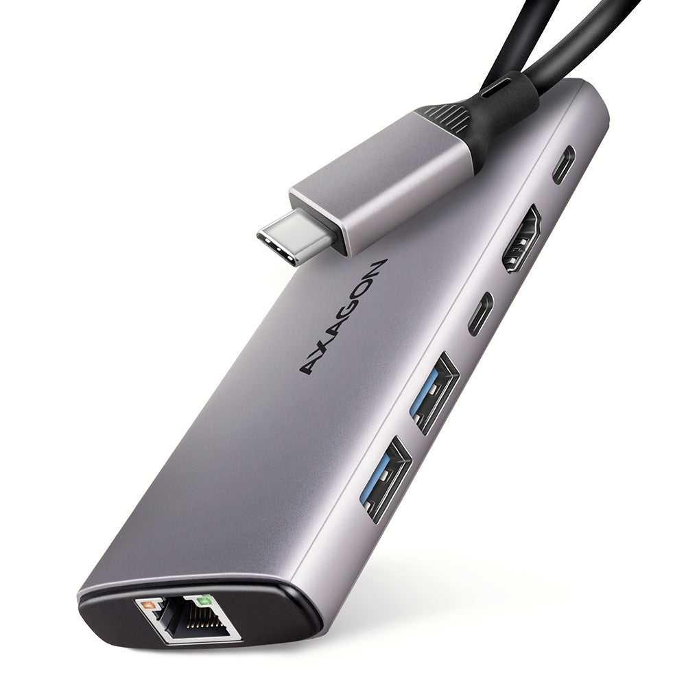 Axagon HMC-6G2L dockingstation Ledningsført USB 3.2 Gen 2 (3.1 Gen 2) Type-C Aluminium