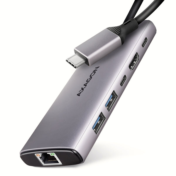 Axagon HMC-6G2L dockingstation Ledningsført USB 3.2 Gen 2 (3.1 Gen 2) Type-C Aluminium