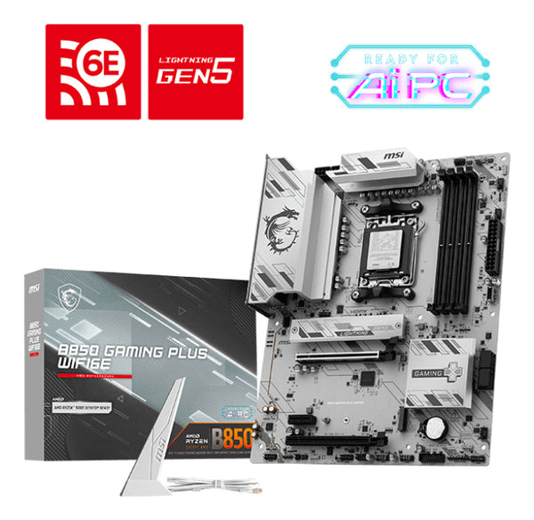 MSI B850 GAMING PLUS WIFI6E bundkort AMD B850 Sokkel AM5 ATX