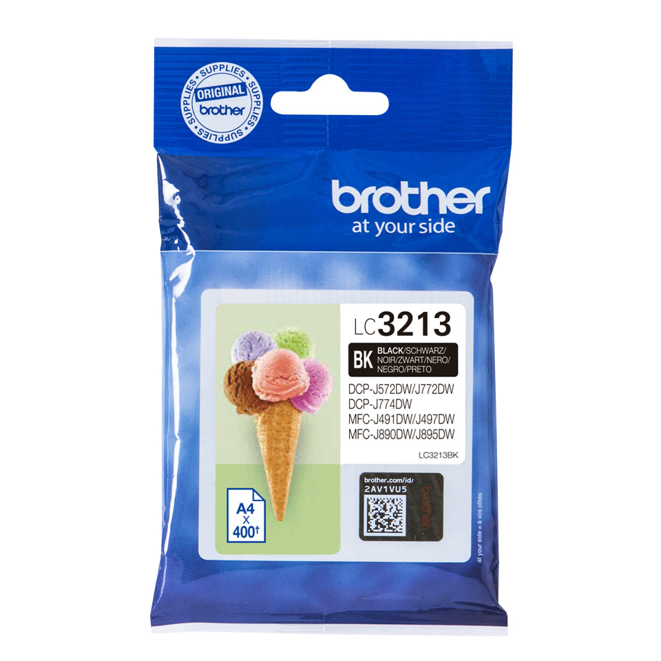Brother LC 3213BK Sort 400 sider Blæk