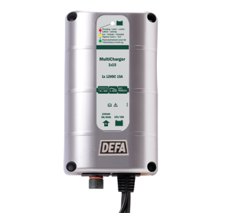 DEFA multicharger 12v 1 x 15a, schuko