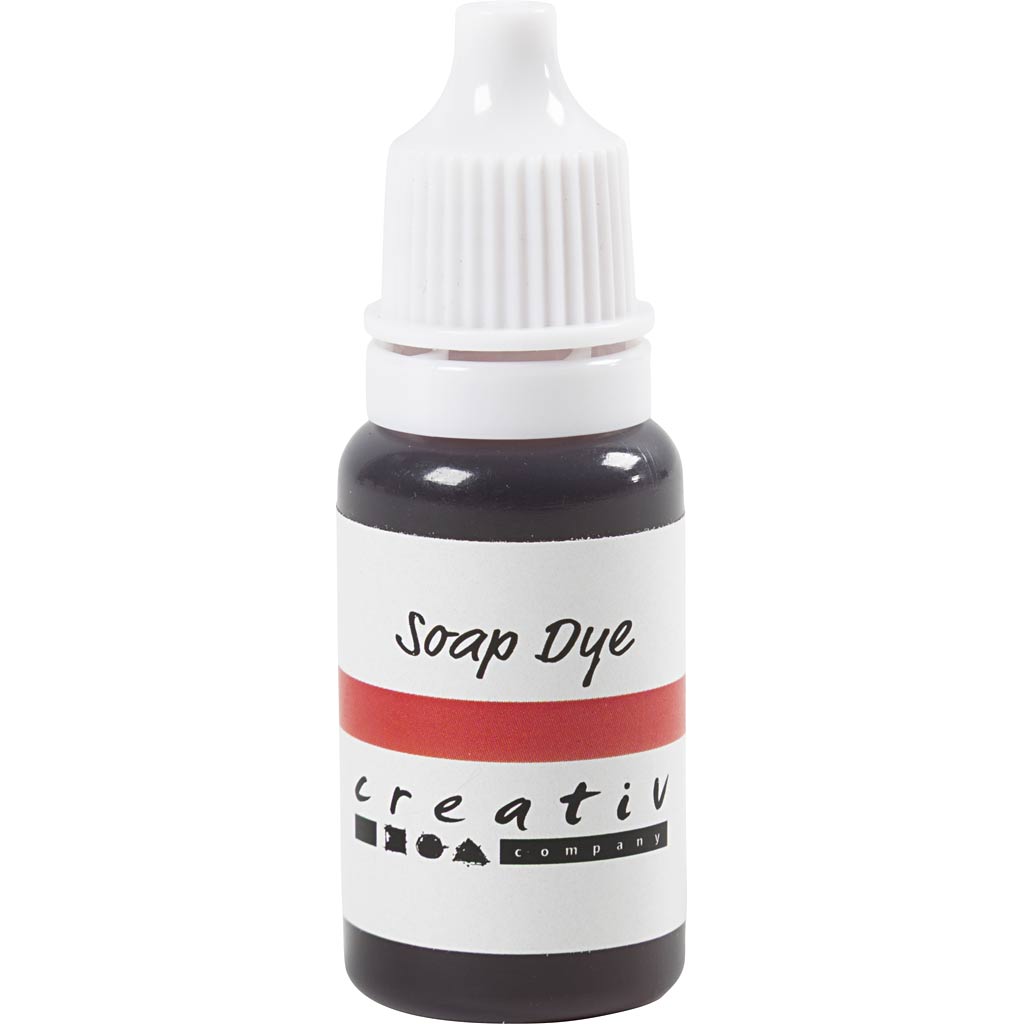Sæbefarve, rød, 10 ml/ 1 fl.
