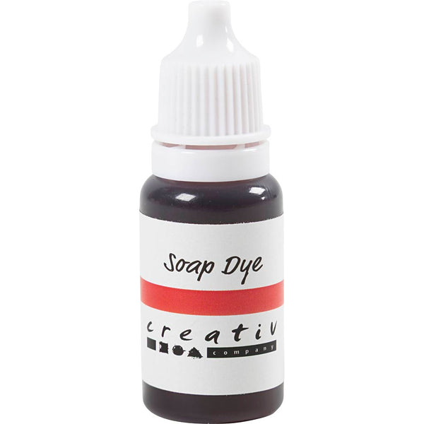 Sæbefarve, rød, 10 ml/ 1 fl.