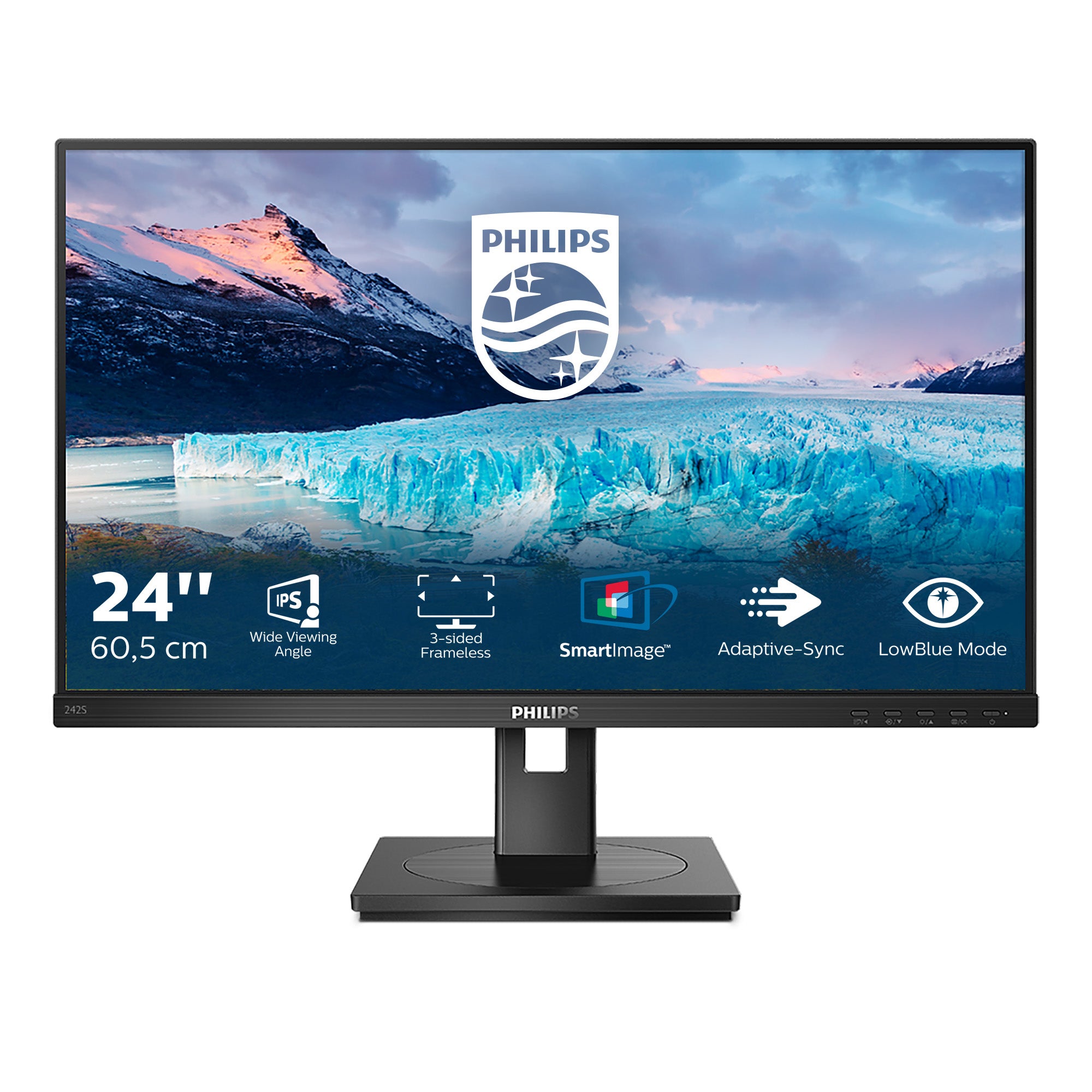 Philips S-line 242S1AE 24 IPS 1920 x 1080 (Full HD) DVI VGA (HD-15) HDMI DisplayPort 75Hz
