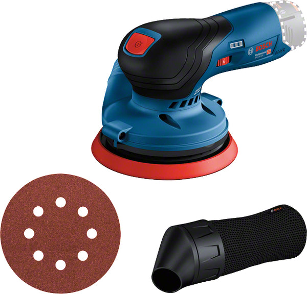 Bosch GEX 12V-125 Professional Sliber med tilfældigt kredsløb Uden batteri Intet batteri
