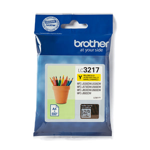 Brother LC 3217Y Gul 550 sider Blæk