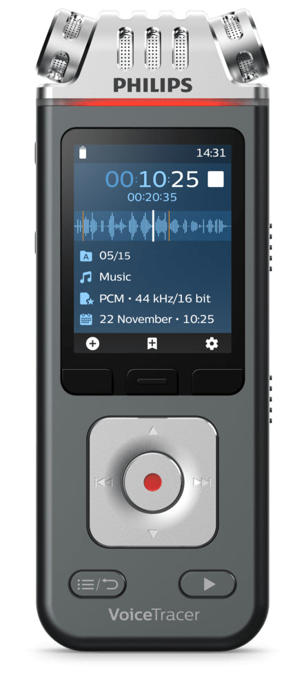 Philips Digital Voice Tracer DVT7110 Stemmeoptager 8GB Krom Antracit (sort)