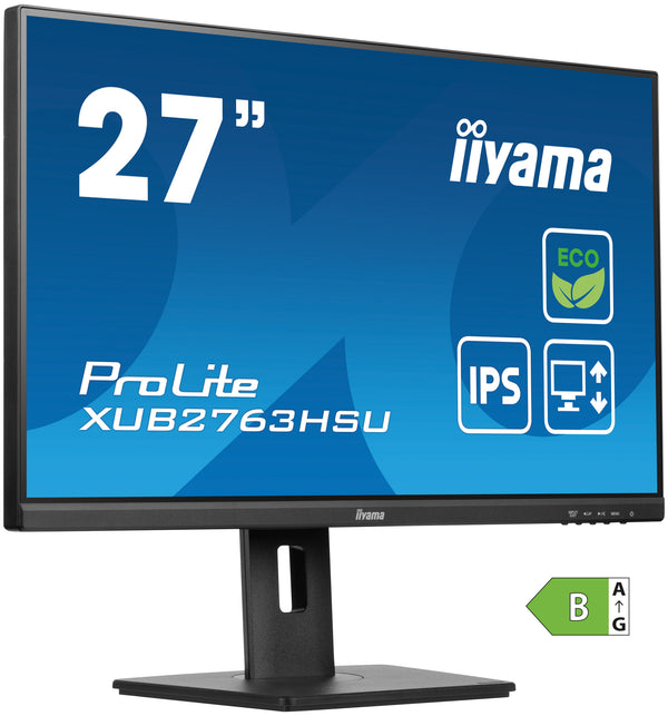 iiyama ProLite XUB2763HSU-B1 27 IPS 1920 x 1080 (Full HD) HDMI DisplayPort 100Hz