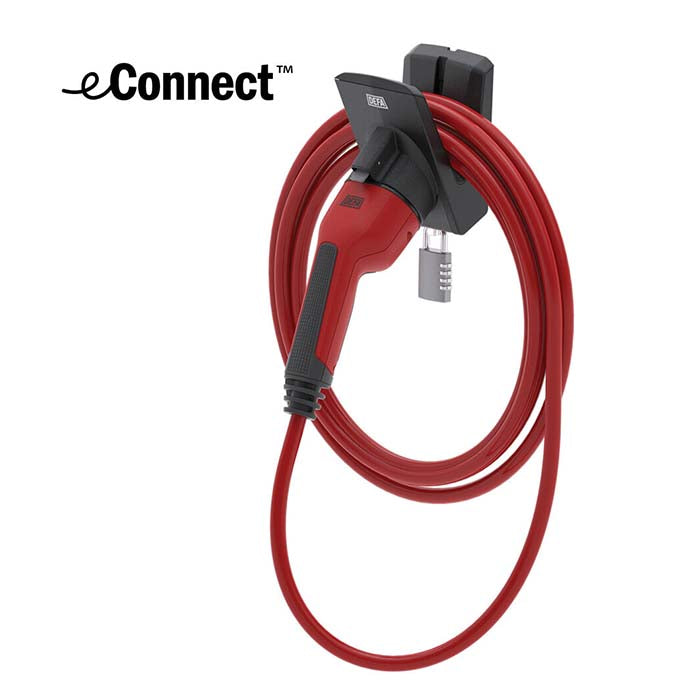 Sikrings docking station for ladekabel
