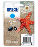 Epson 603 Cyan 130 sider Blæk C13T03U24010