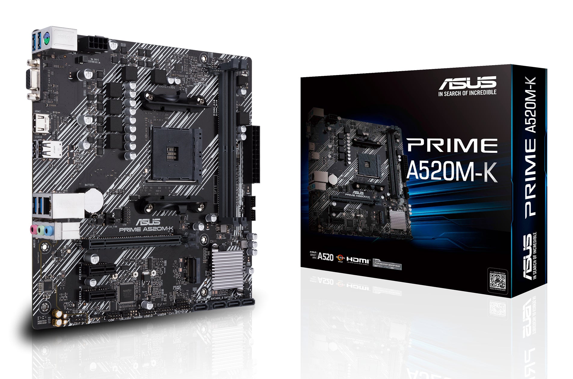 ASUS PRIME A520M-K Micro-ATX  AM4 AMD A520
