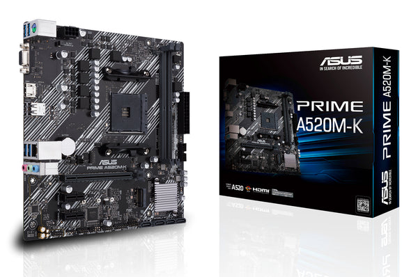 ASUS PRIME A520M-K Micro-ATX  AM4 AMD A520