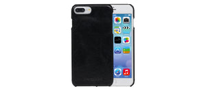 D. Bramante Beskyttelsescover Fuldnarvet læder Sort  iPhone 6 Plus, 6s Plus For iPhone 6 Plus, 6s Plus, 7 Plus, 8 Plus