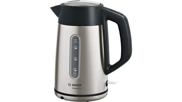 Bosch DesignLine Kedel 1.7liter Rustfrit stål/sort