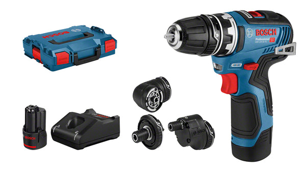 Bosch GSR 12V-35 FC Professional Bore-/skruemaskine Uden batteri 2 batterier inkluderet