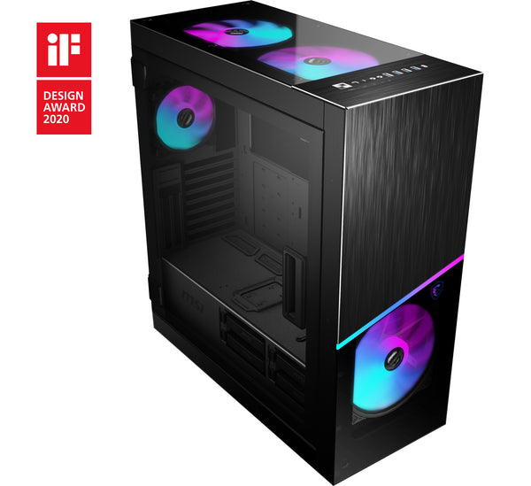 MSI MPG SEKIRA 500X Tårn Udvidet ATX Ingen strømforsyning Sort