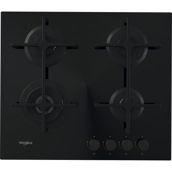 Whirlpool AKT 627/NB1 Sort Indbygget 59 cm Gaskomfur 4 zone(s)