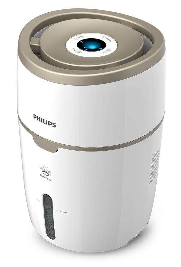 Philips Series 2000 HU4816 Luftfugter Mobil Gulvstående Guld Hvid