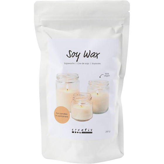 Soyavoks, Til lys i beholdere, creme, 250 g/ 1 pk.