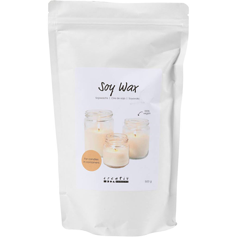 Soyavoks, Til lys i beholdere, creme, 500 g/ 1 pk.